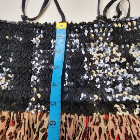 Red Sparkly Glitter Mini Dress Size S or Petite - Picture 7 of 12